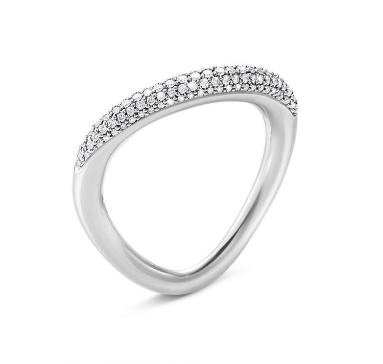 OFFSPRING Ring with Pave Diamonds