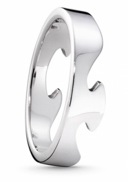 FUSION White Gold End Ring