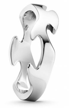 FUSION White Gold Centre Ring All Sizes