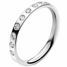MAGIC Ring In 18ct White Gold with 0.18 ct. Diamonds