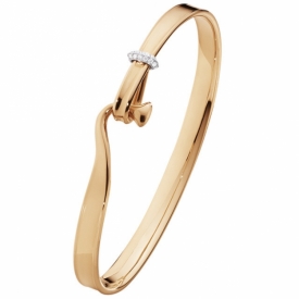 TORUN Bangle in 18ct Rose Gold with Diamond detailing at Jeremy Bloomfields