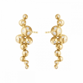 GRAPES Small Earring in Yellow Gold with Diamonds