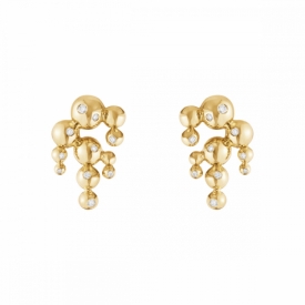 GRAPES Chandelier Earring in Yellow Gold with Diamonds