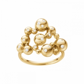 GRAPES Cluster Ring in Yellow Gold with Diamonds
