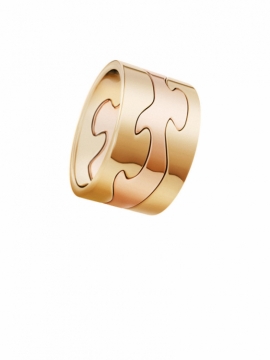 FUSION 3-Part Yellow Gold and Rose Gold Ring - 0