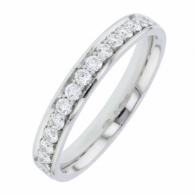 CHARLES GREEN Diamond Set Wedding Ring 0.45ct 83X20