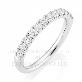 GVS Diamond Half Eternity Ring in 18ct White Gold 0.55ct