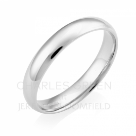 Light Court 4mm Platinum Wedding Ring