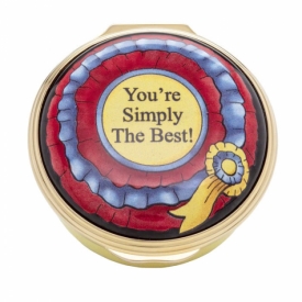 Halcyon Days You're Simply the Best Enamel Box Top View