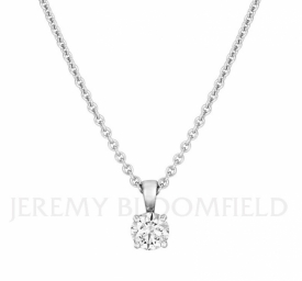 Classic Diamond Pendant 0.90ct GIA