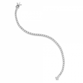 Diamond and Platinum Flexilink Tennis Bracelet 3.00ct