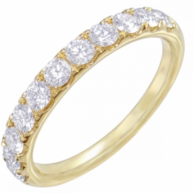 Diamond Half Eternity Ring in 18ct Yellow Gold 0.78ct - 0